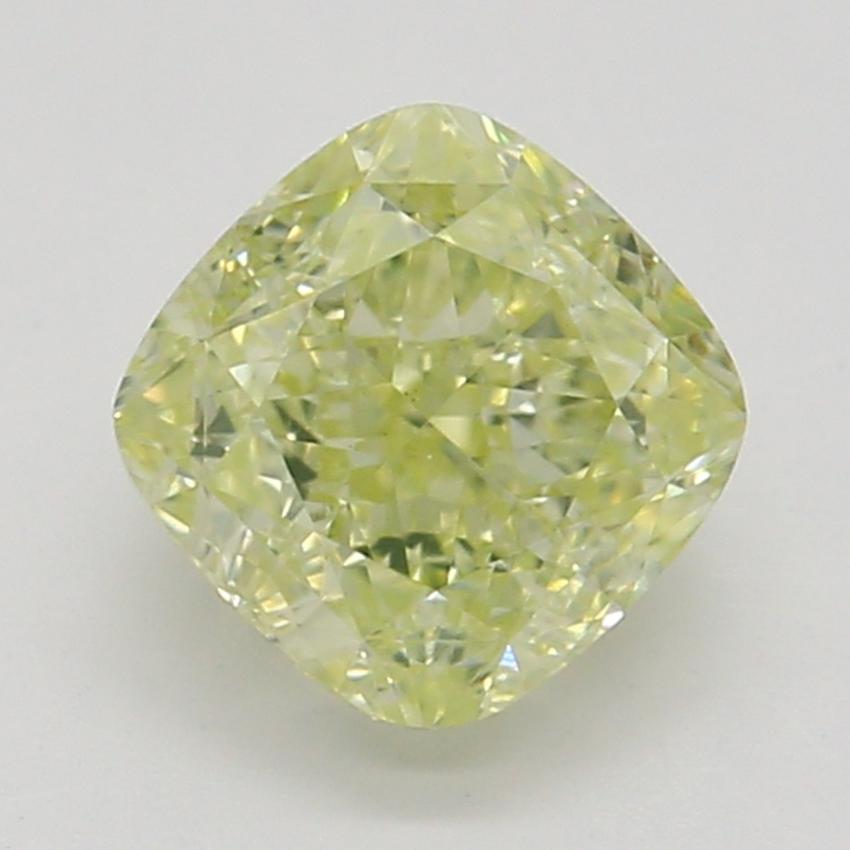 0.72 Ct. Fancy Light Yellow Cushion Diamond
