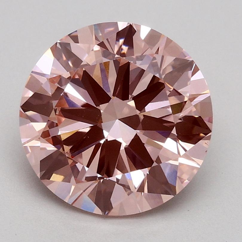 1.80 Ct. Fancy Intense Pink Round Lab Grown Diamond