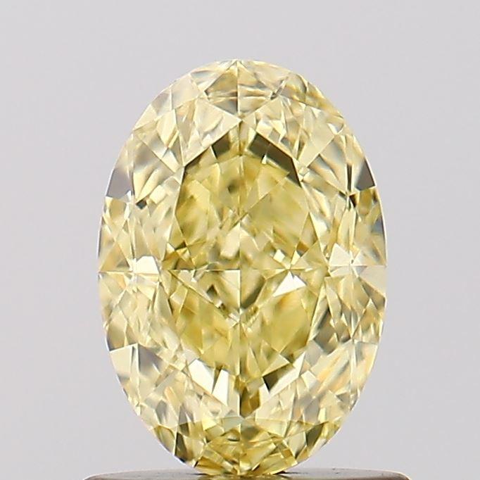 1.11 Ct. Fancy Vivid  Yellow Oval Lab Grown Diamond