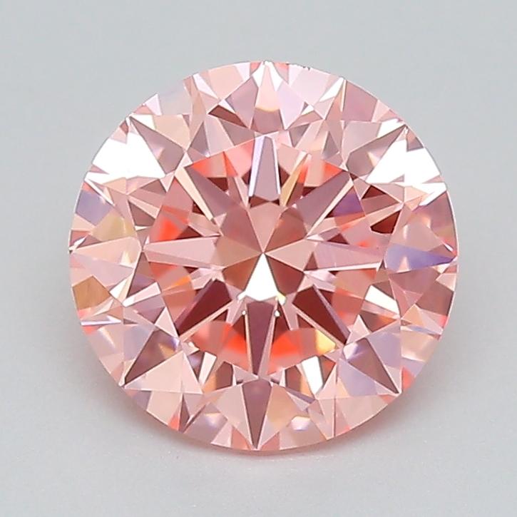 1.51 Ct. Fancy Vivid  Pink Round Lab Grown Diamond