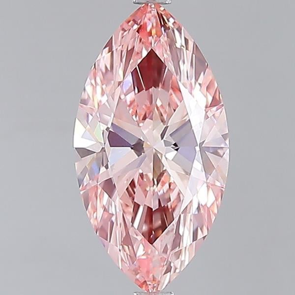 4.01 Ct. Fancy Vivid Pink Marquise Lab Grown Diamond