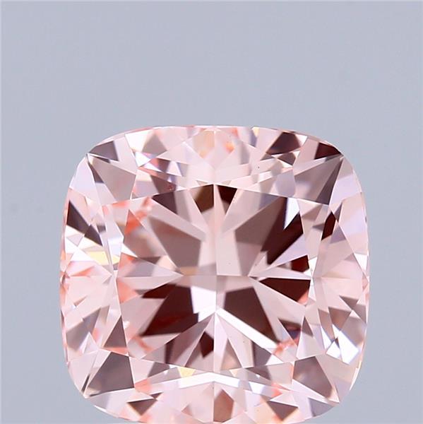 2.90 Ct. Fancy Intense Pink Cushion Lab Grown Diamond
