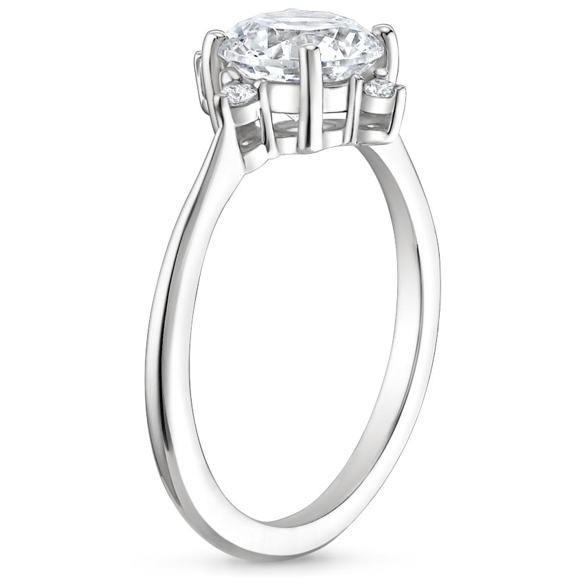 Platinum Luminesce Diamond Ring, large side view