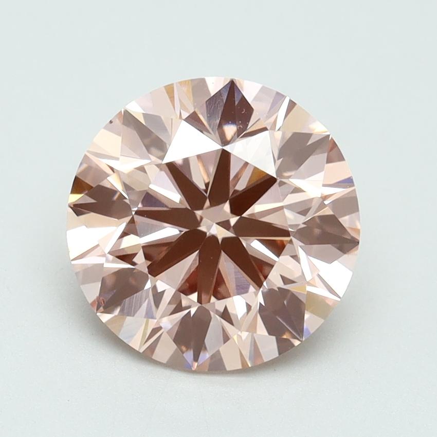 2.61 Ct. Fancy Intense Pink Round Lab Grown Diamond