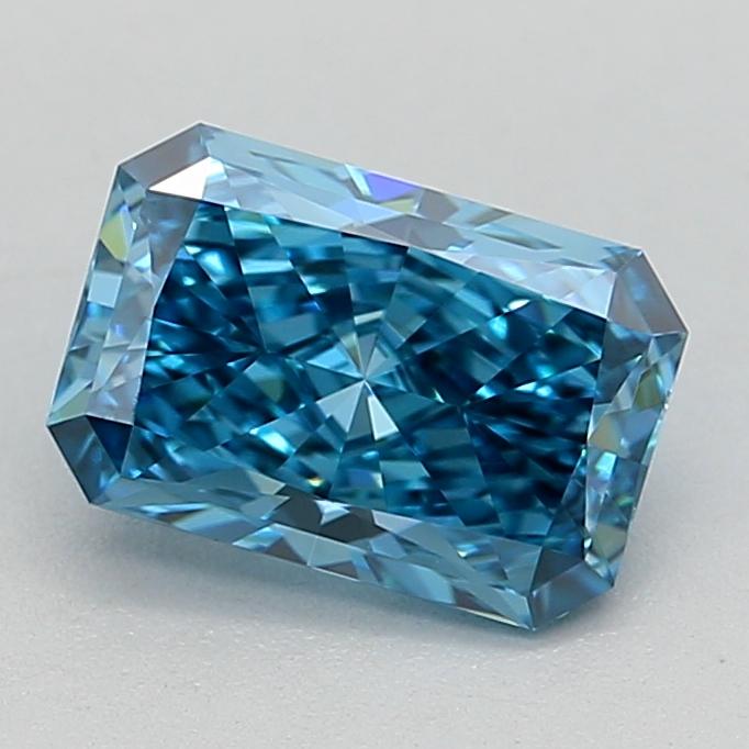 0.74 Ct. Fancy Vivid Blue Radiant Lab Grown Diamond