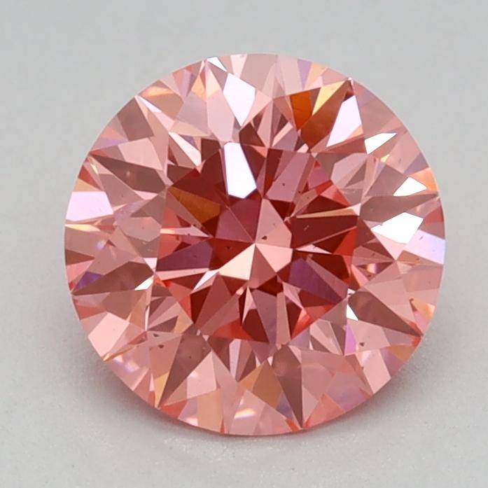 1.01 Ct. Fancy Vivid Pink Round Lab Grown Diamond