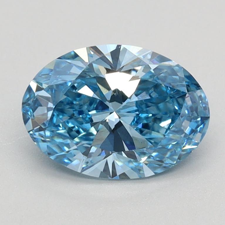 1.06 Ct. Fancy Vivid Blue Oval Lab Grown Diamond