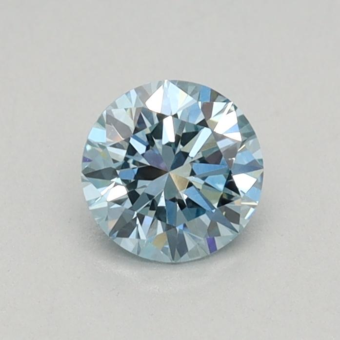 0.32 Ct. Fancy Vivid Blue Round Lab Grown Diamond