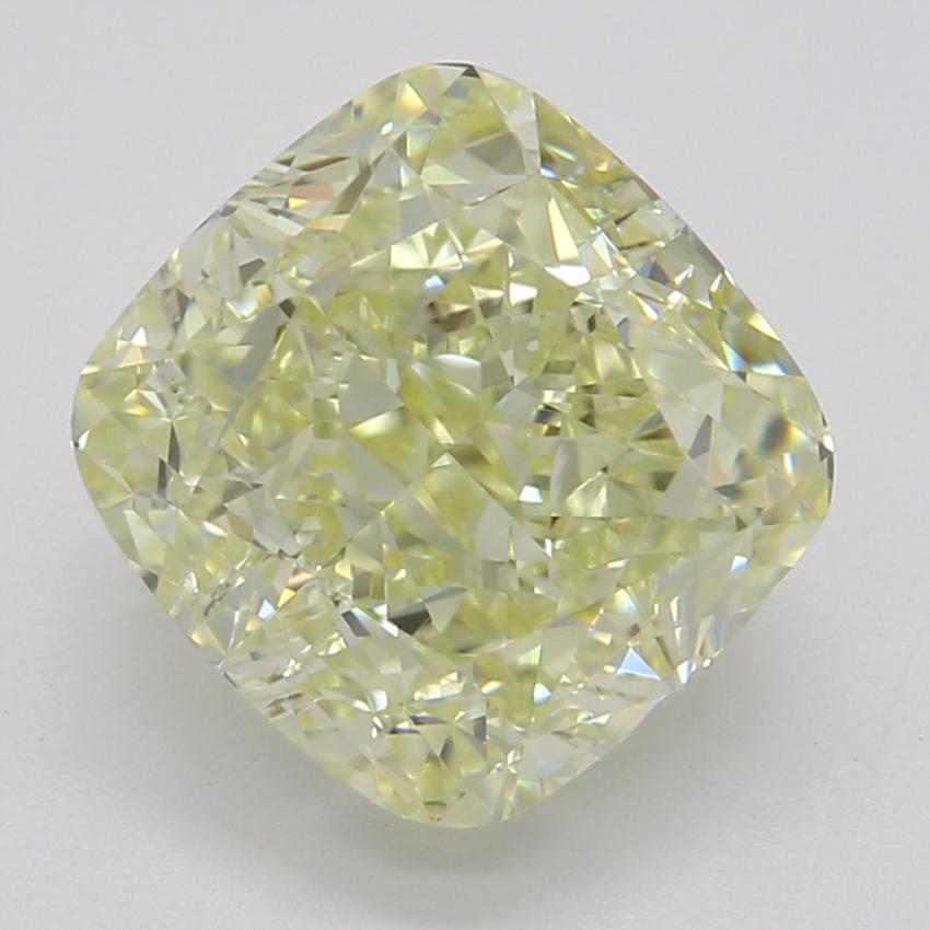 2.10 Ct. Fancy Light Yellow Cushion Diamond