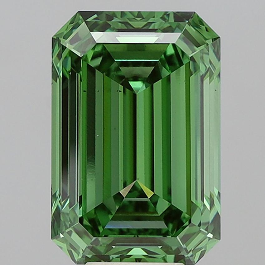9.59 Ct. Fancy Vivid Green Emerald Lab Grown Diamond