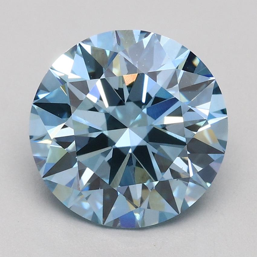 1.98 Ct. Fancy Blue Round Lab Grown Diamond
