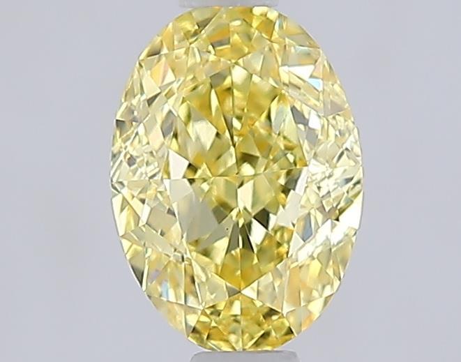1.05 Ct. Fancy Intense  Yellow Oval Lab Grown Diamond