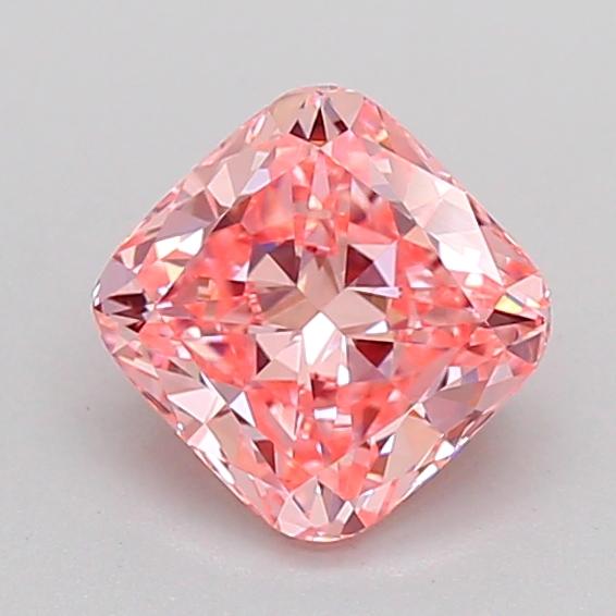 1.04 Ct. Fancy Vivid Pink Cushion Lab Grown Diamond