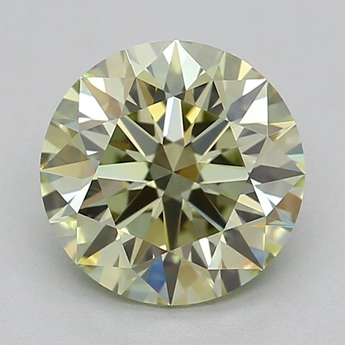 1.07 Ct. Fancy Intense  Green Round Lab Grown Diamond