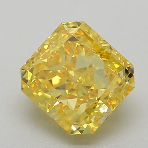 0.85 Ct. Fancy Vivid  Yellow Radiant Lab Grown Diamond
