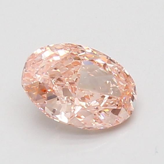 0.89 Ct. Fancy Vivid Pink Oval Lab Grown Diamond