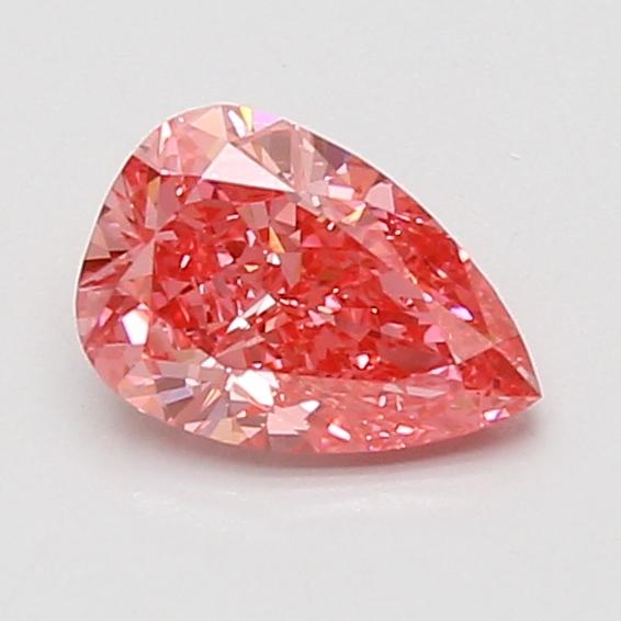 0.90 Ct. Fancy Vivid Pink Pear Lab Grown Diamond