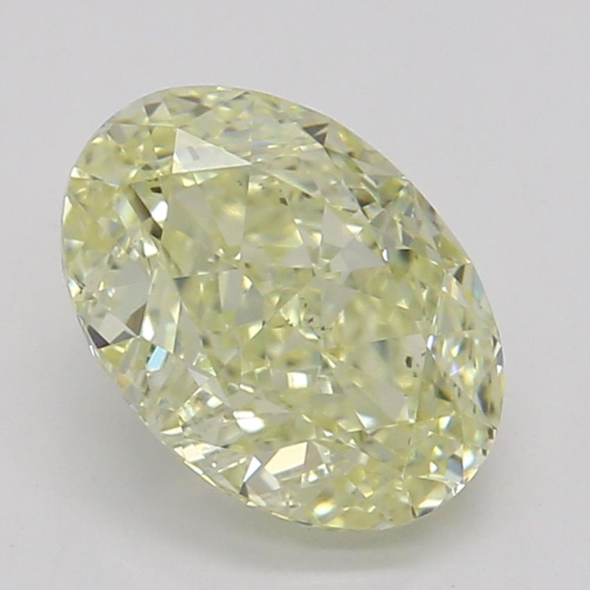 0.93 Ct. Fancy Light Yellow Oval Diamond
