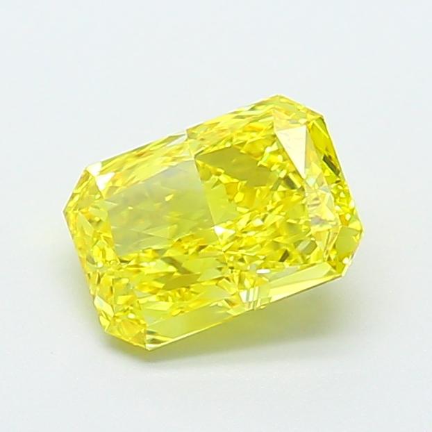 1.57 Ct. Fancy Vivid  Yellow Radiant Lab Grown Diamond