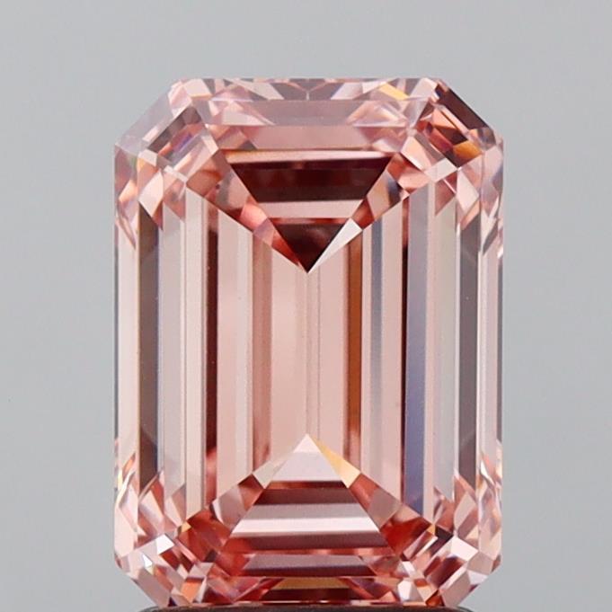 2.15 Ct. Fancy Intense  Pink Emerald Lab Grown Diamond