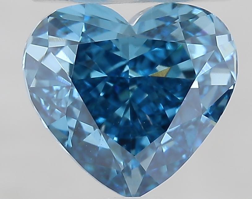1.91 Ct. Fancy Vivid Blue Heart Lab Grown Diamond