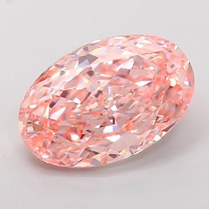 4.35 Ct. Fancy Vivid Pink Oval Lab Grown Diamond