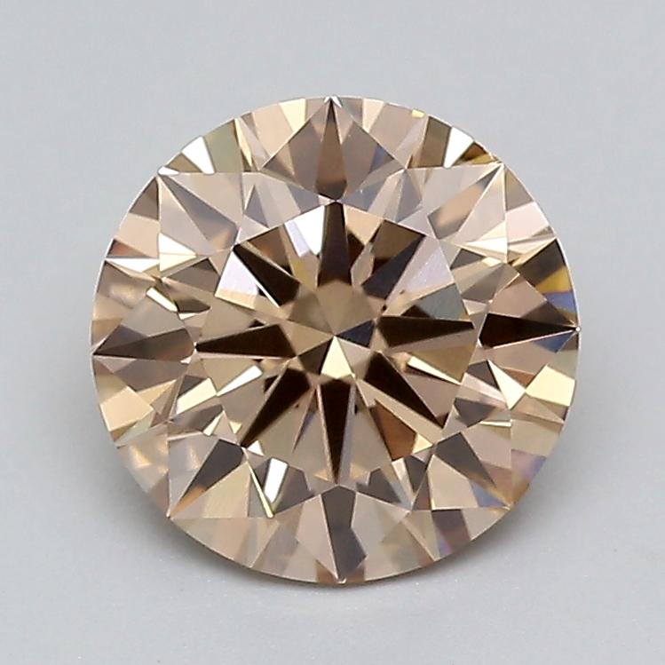 1.56 Ct. Fancy Light  Brown Round Lab Grown Diamond