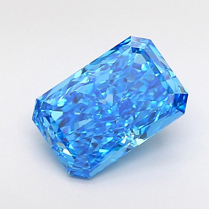 1.56 Ct. Fancy Vivid  Blue Radiant Lab Grown Diamond