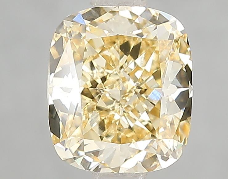 2.00 Ct. Fancy Intense Yellow Cushion Lab Grown Diamond