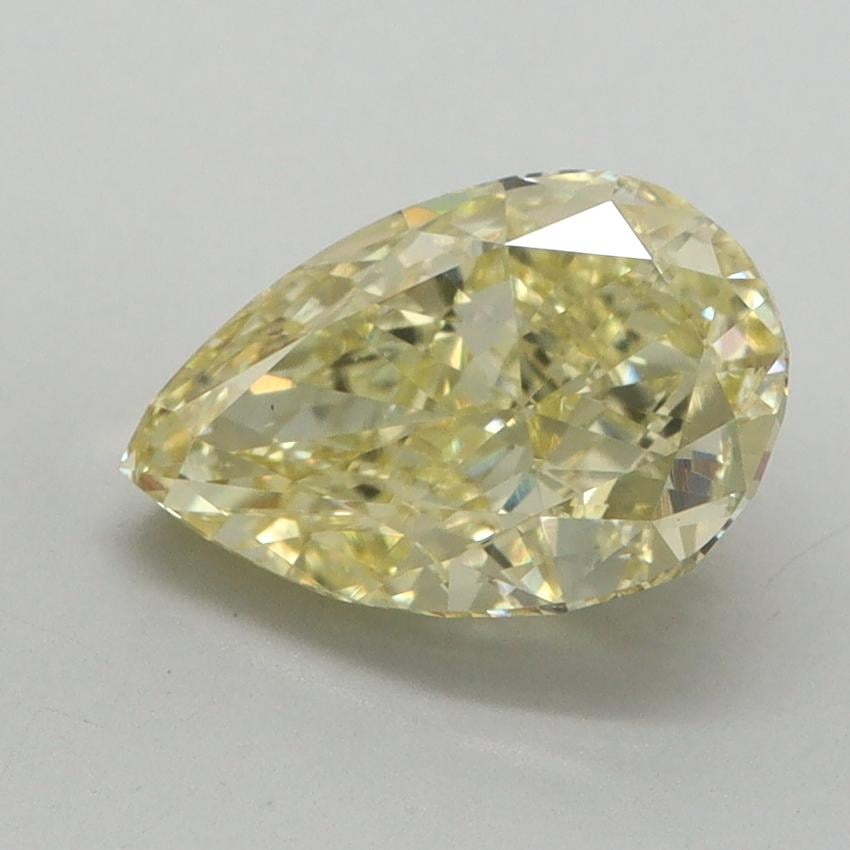 2.02 Ct. Fancy Intense Yellow Pear Lab Grown Diamond