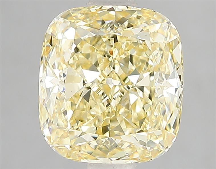 2.55 Ct. Fancy Intense Yellow Cushion Lab Grown Diamond
