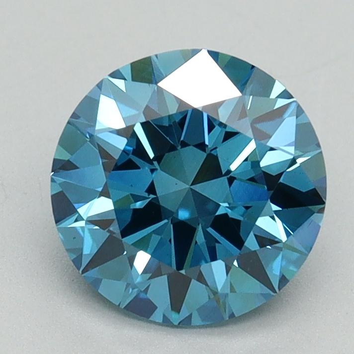 1.52 Ct. Fancy Vivid Blue Round Lab Grown Diamond