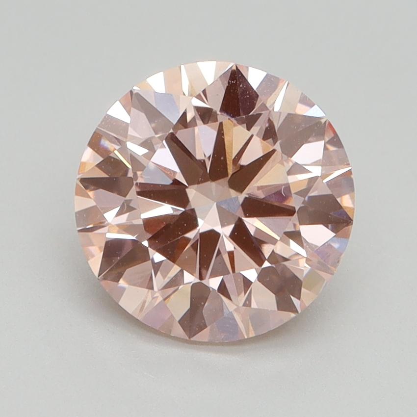 2.06 Ct. Fancy Intense Pink Round Lab Grown Diamond