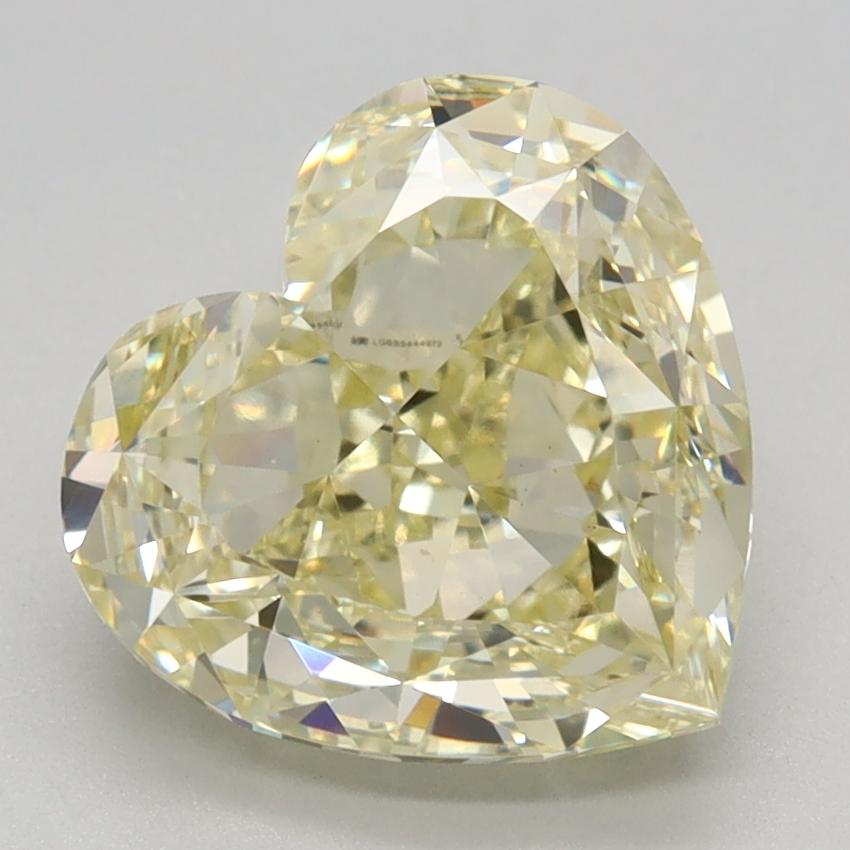 3.04 Ct. Fancy Yellow Heart Lab Grown Diamond