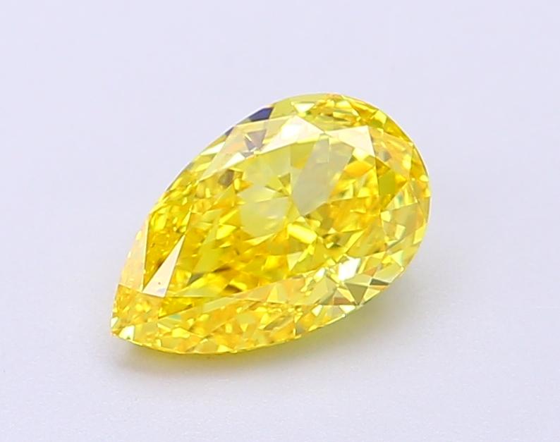 1.19 Ct. Fancy Vivid Yellow Pear Lab Grown Diamond