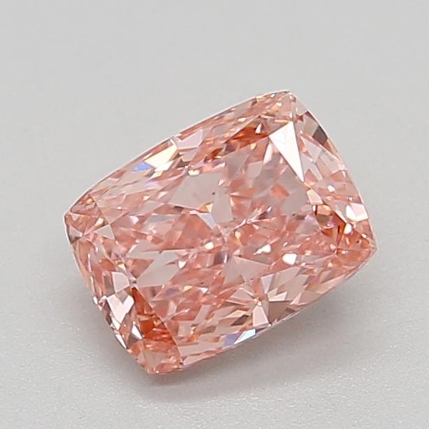 1.61 Ct. Fancy Vivid  Pink Cushion Lab Grown Diamond