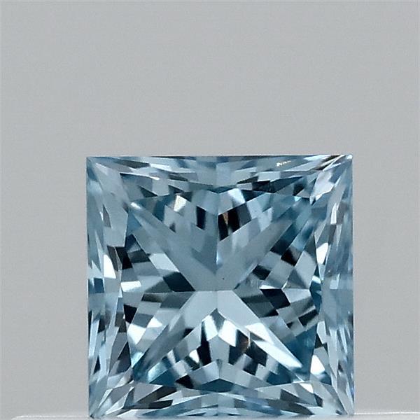 0.34 Ct. Fancy Vivid Blue Princess Lab Grown Diamond