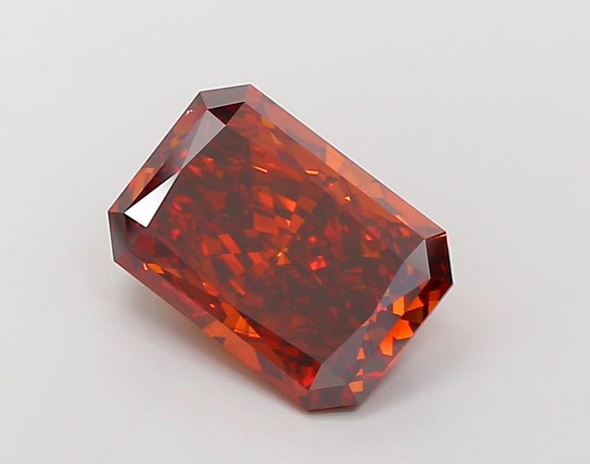 4.78 Ct. Fancy Deep Orange Radiant Lab Grown Diamond