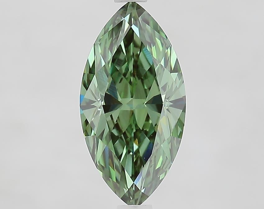 2.03 Ct. Fancy Vivid Green Marquise Lab Grown Diamond