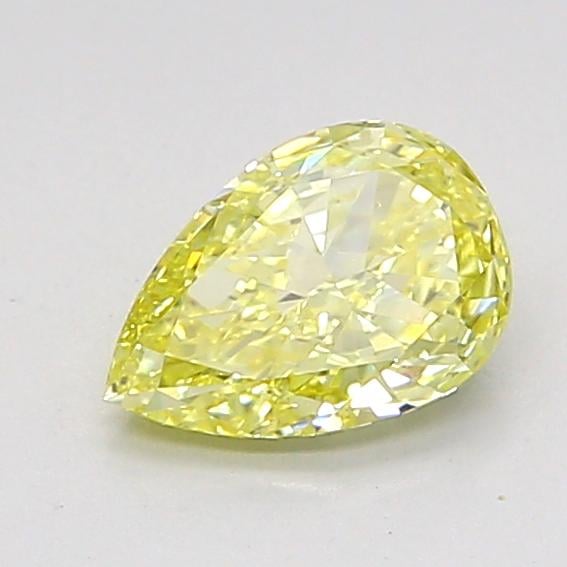 0.80 Ct. Fancy Intense Yellow Pear Lab Grown Diamond