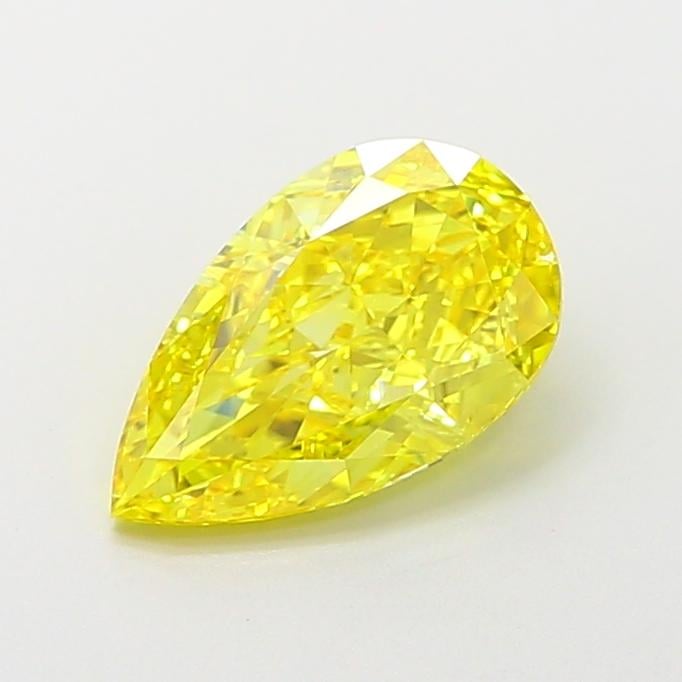 1.60 Ct. Fancy Vivid  Yellow Pear Lab Grown Diamond