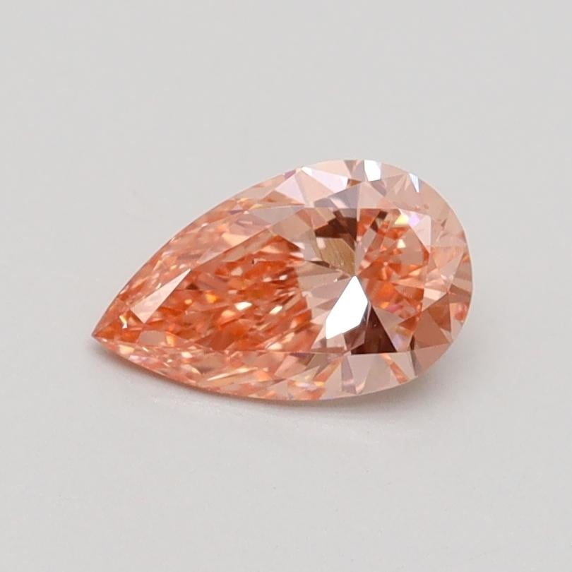 0.54 Ct. Fancy Intense Pink Pear Lab Grown Diamond