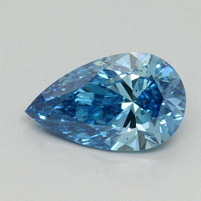 1.00 Ct. Fancy Vivid Blue Pear Lab Grown Diamond