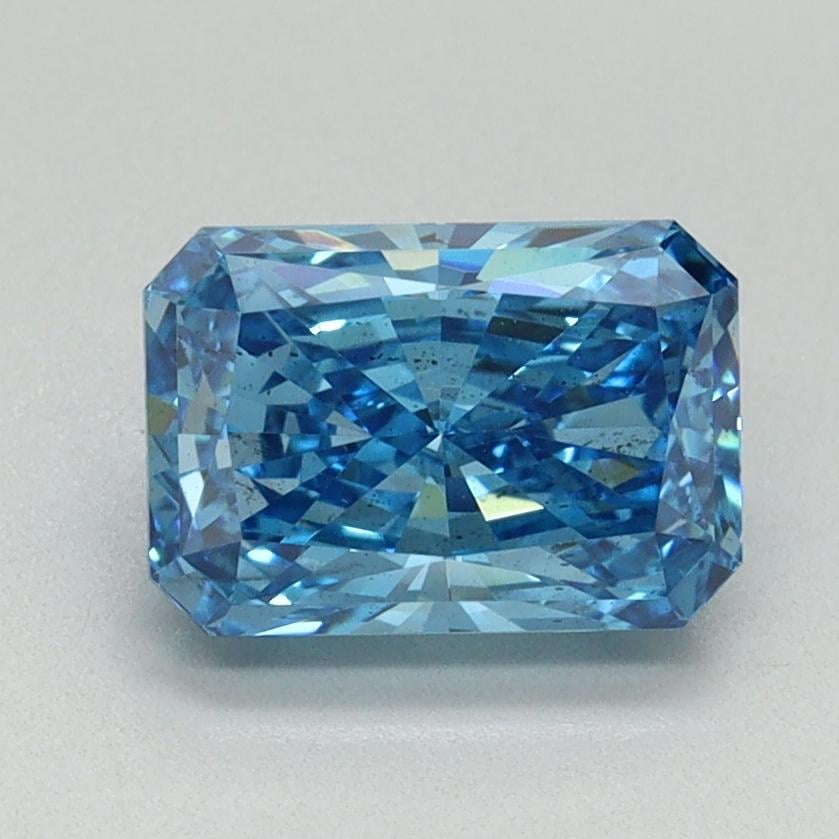 1.52 Ct. Fancy Vivid Blue Radiant Lab Grown Diamond