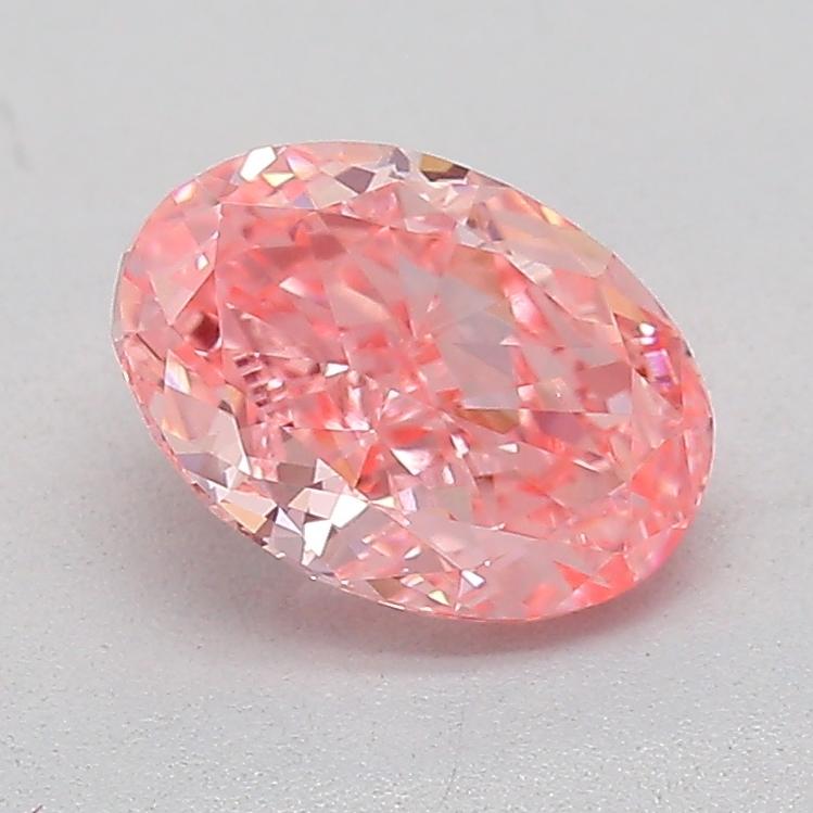 0.70 Ct. Fancy Vivid  Pink Oval Lab Grown Diamond
