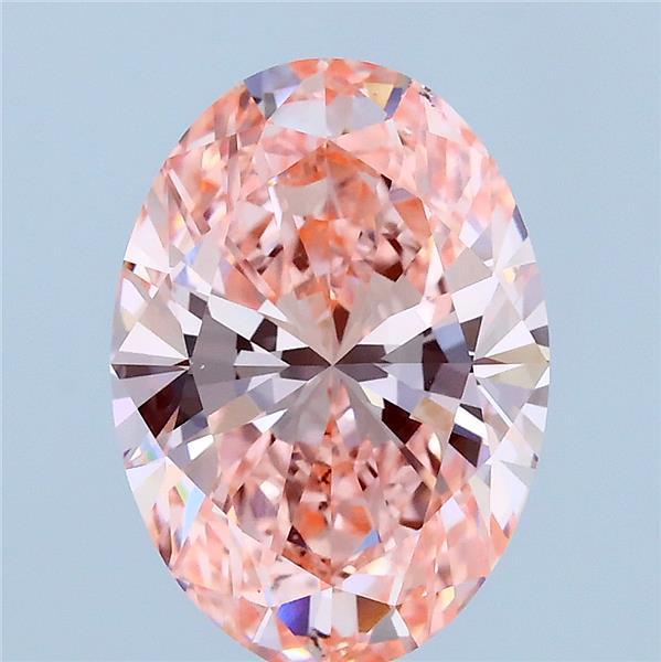 3.00 Ct. Fancy Pink Oval Lab Grown Diamond