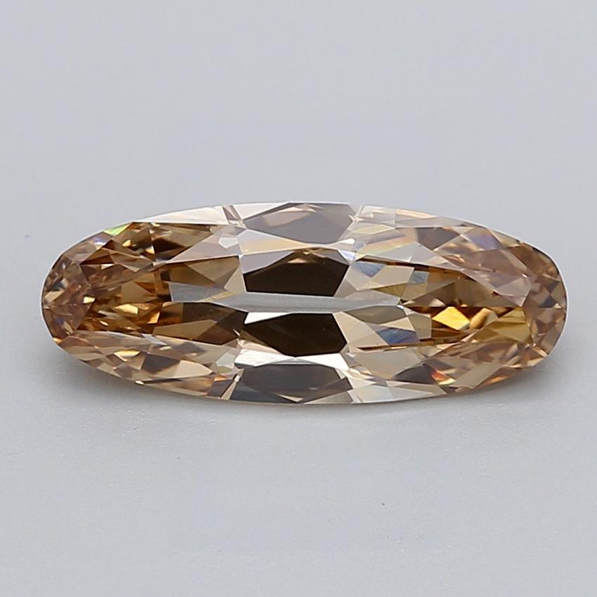 2.09 Ct. Light  Brown Oval Lab Grown Diamond