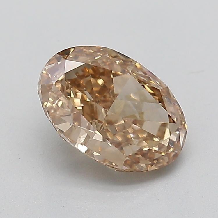 1.62 Ct. Fancy Light  Brown Oval Lab Grown Diamond