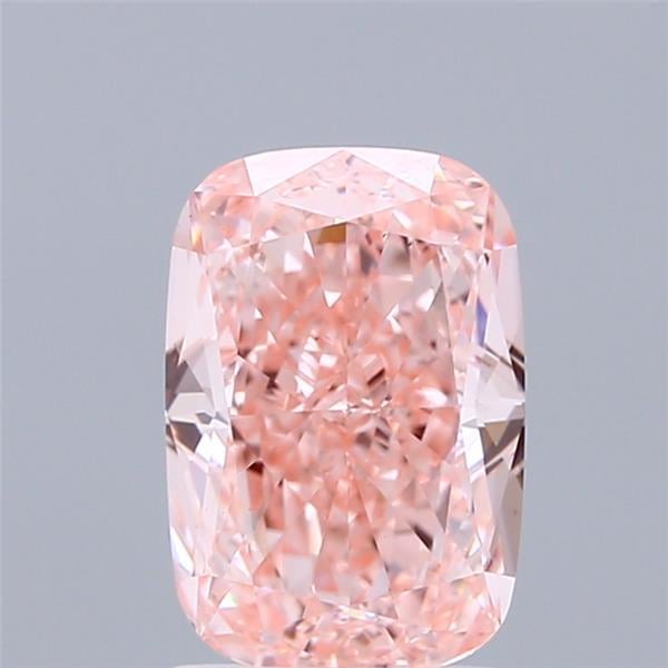 1.71 Ct. Fancy Vivid Pink Cushion Lab Grown Diamond