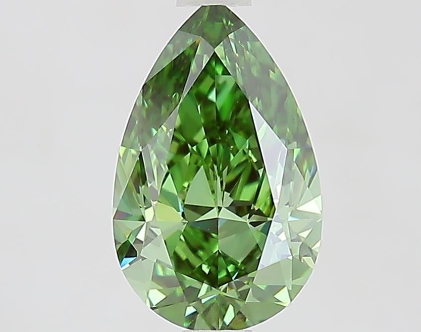 1.50 Ct. Fancy Green Pear Lab Grown Diamond
